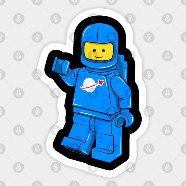 Classic Spaceman Sticker by chrisraimoart